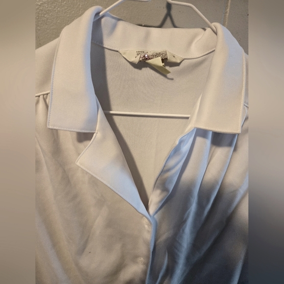 Vtg Womens Sleeveless Collared Button Down - Picture 3 of 6